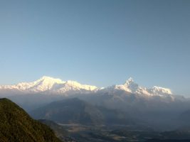 Annapurna 1 (8091m), Hiunchuli (6441m), Machhapuchare (6993m), Annapurna 3 (7555m)