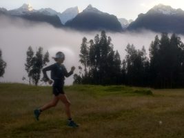 Rising with the sun above Huaraz to meet Cordillera Blanca