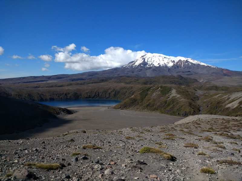 True Blue Volcanic Lakes in the Mount Ruapehu Approach