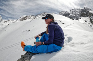 A break after touring up and before we ski down from Annapurna Base Camp, 4 500m