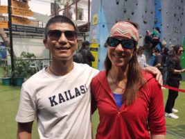 Climbing in Kathmandu With Chinese Climber Zhang Hong with is 100% Blind