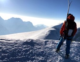 Sunrise on Mera Peak (6 476 m), Baruntse Makalu National Park, Nepal
