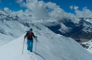 Bringing a Load to Camp 1, Himlung, Nepal