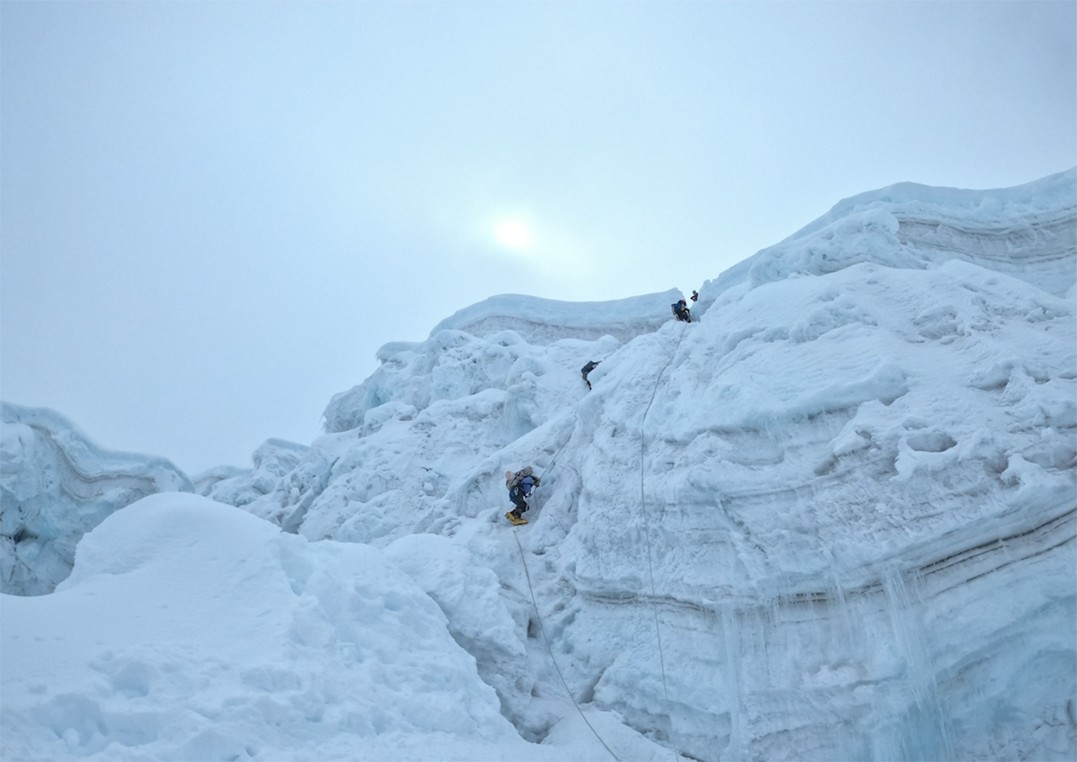 Manaslu C1 - C2 ~ closest thing to technical climbing on the mountain