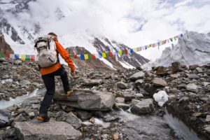 Waiting the weather window ~ walking from K2 Base Camp on a typical rest day