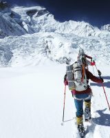 While the Pneumonia was brewing Between Camp 1 and Camp 2 Annapurna ~ April 2023