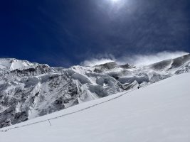 Eye spy a lil wind up high as I leave Annapurna C1