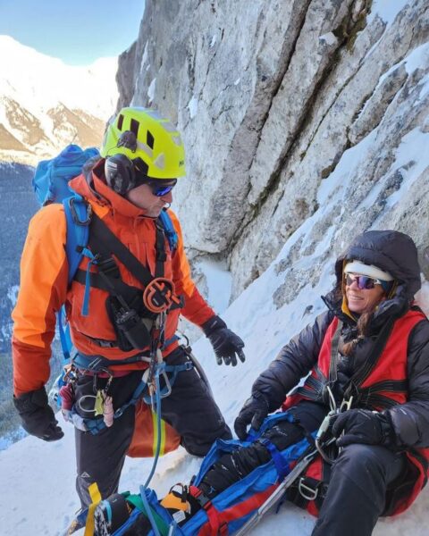 A bit of a smile getting ready to soar amid the Rockies